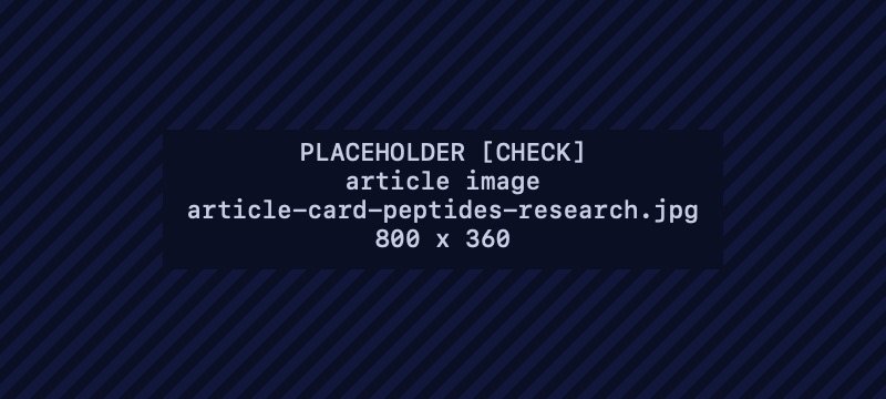 Placeholder image for: Peptides: what the research does and doesn't show